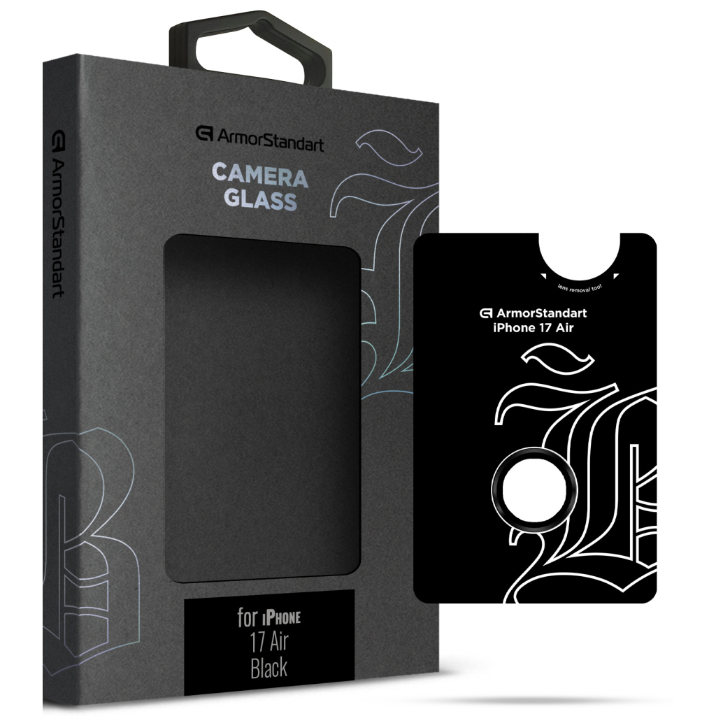 Скло захисне Armorstandart for Camera Supreme BI Apple iPhone 17 Air Black (ARM86448) - зображення 1
