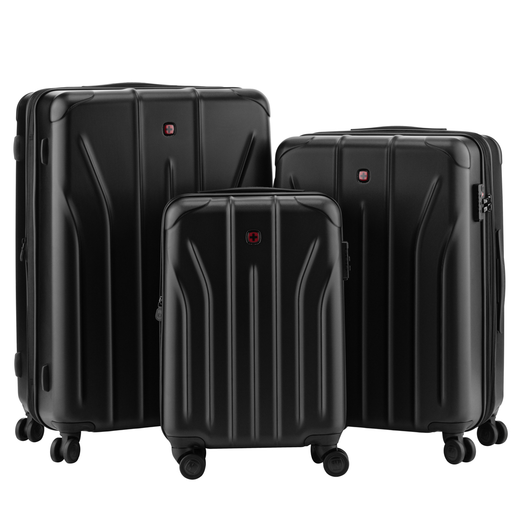 Набір валіз Wenger Oryson 3 в 1 (S,M,L) пластик, 4 колеса, чорний (653171) - зображення 2