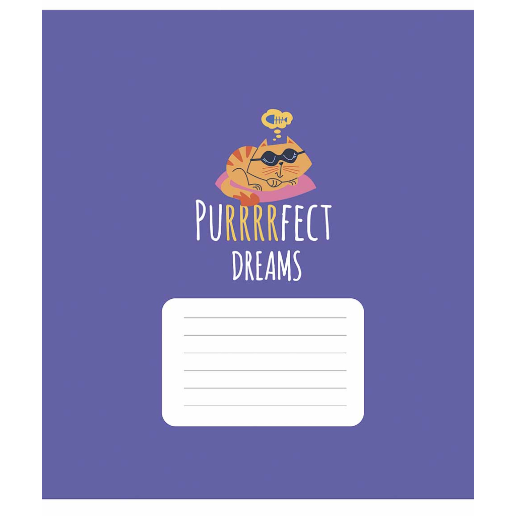 Зошит Школярик Purrrfect cats 18 аркушів лінія (018-3562L) - зображення 4