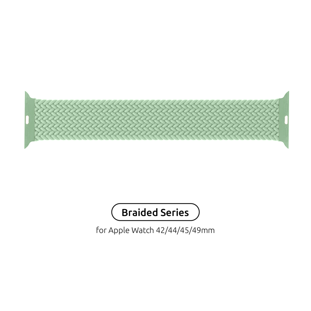 Ремінець до смарт-годинника Armorstandart Braided Solo Loop для Apple Watch 49/46/45/44/42 (Series 1-3) Mint Size 6 (148 mm) (ARM64913) - зображення 1