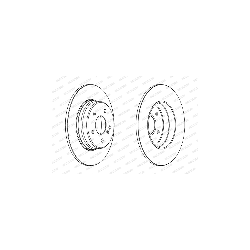 Гальмівний диск FERODO DDF963C - зображення 1