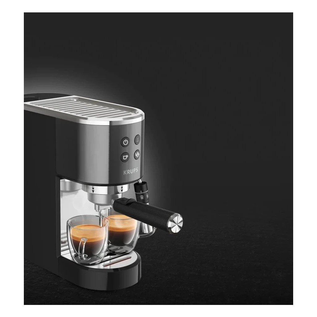 Ріжкова кавоварка еспресо Krups XP444G10 - зображення 7