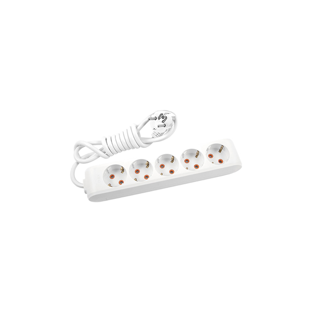 Мережевий подовжувач Panasonic X-tendia із заземленням 5 розеток, 3м (WLTB04532GR-UA) - зображення 1