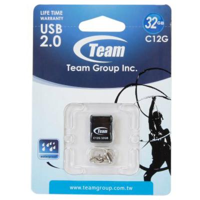 USB флеш накопичувач Team 32GB C12G Black USB 2.0 (TC12G32GB01) - зображення 5