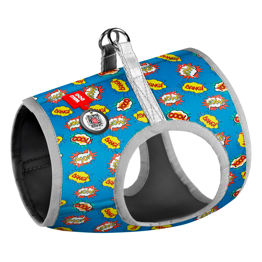 Шлея для собак WAUDOG Clothes з QR паспортом "ВАУ" XS1 (2900) - зображення 1