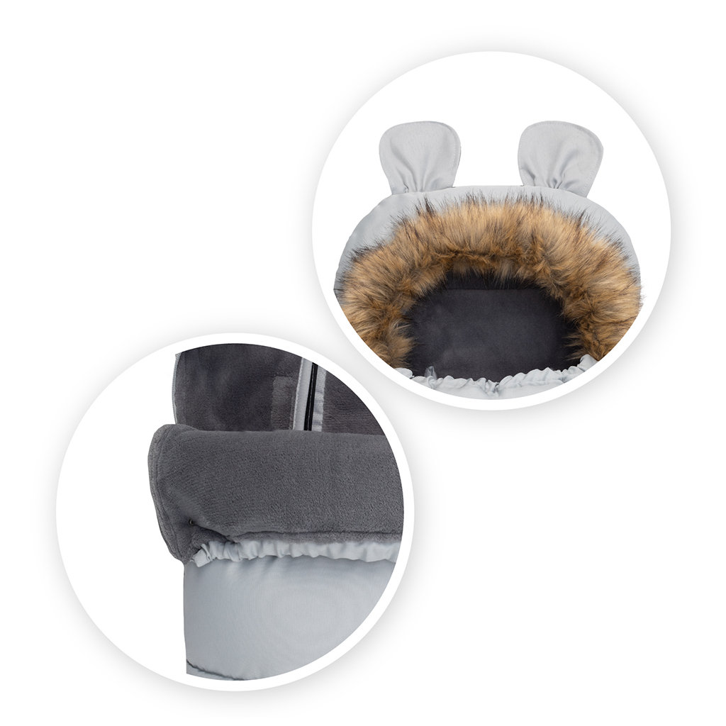 Зимовий конверт MoMi Sleeping bag gray (AKCE00034) - зображення 3