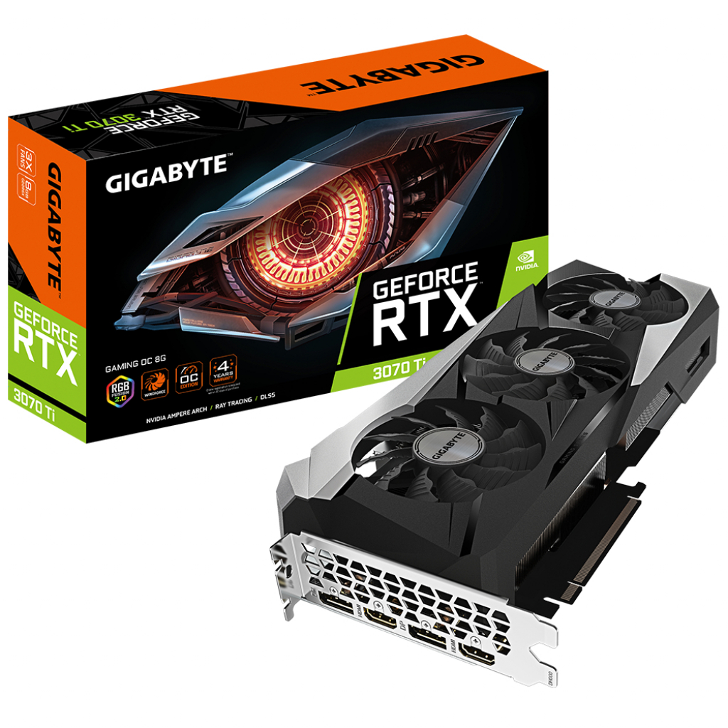Відеокарта GIGABYTE GeForce RTX3070 Ti 8Gb GAMING OC (GV-N307TGAMING OC-8GD) - зображення 1