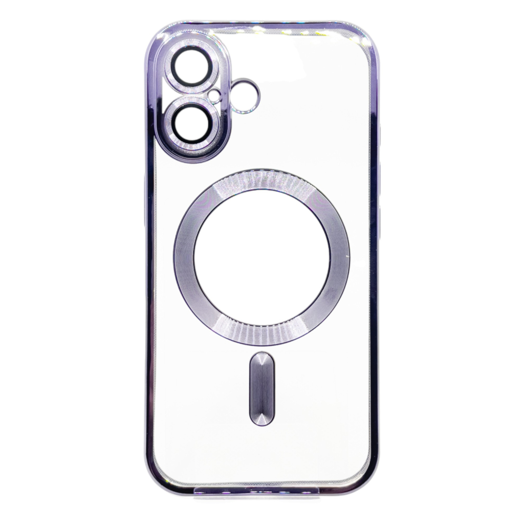 Чохол до мобільного телефона BeCover TPU Chrome Case (MagSafe) для Apple iPhone 16 Purple (712074) - зображення 1