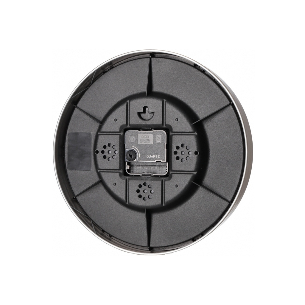 Настінний годинник Optima Marble металевий, чорний мармур (O52091) - зображення 3