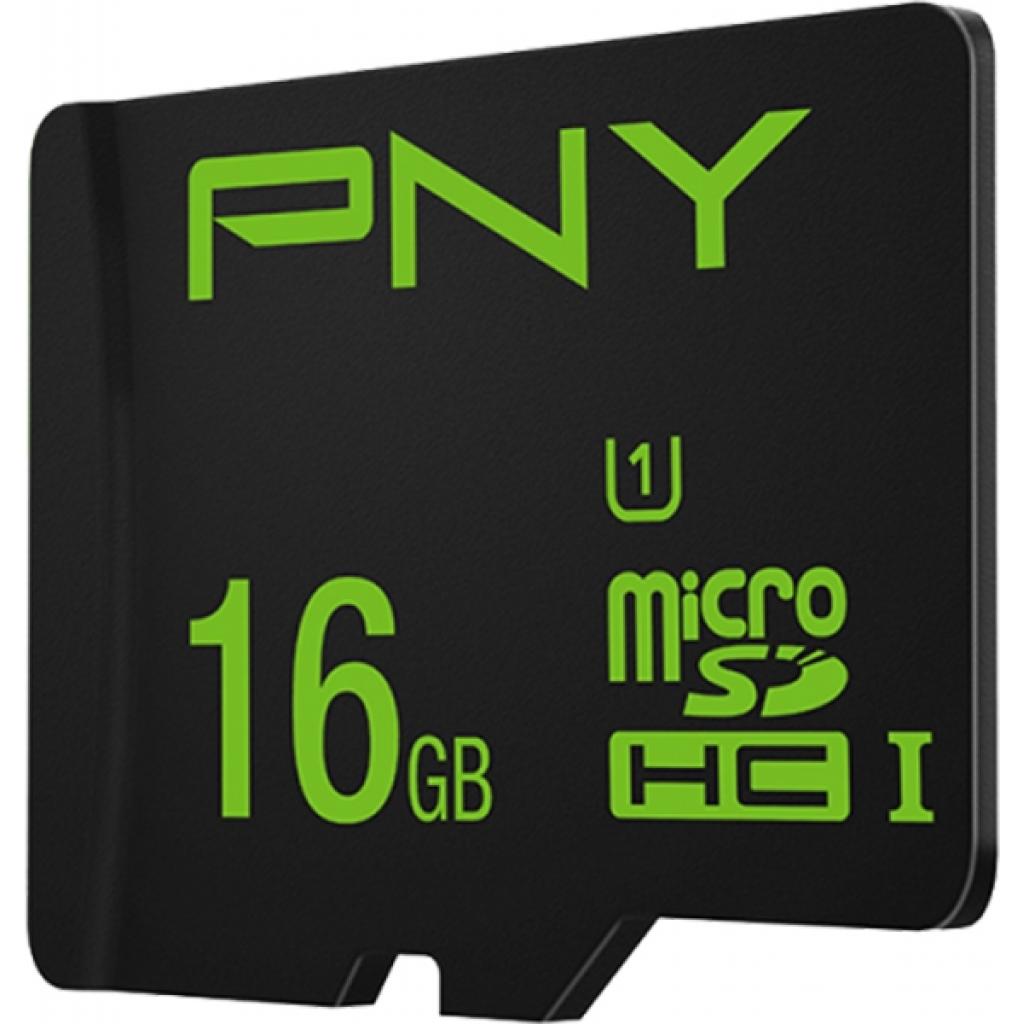 Карта пам'яті PNY flash 16GB microSDHC class 10 UHS-I (SDU16GHIGPER-1-EF) - зображення 3