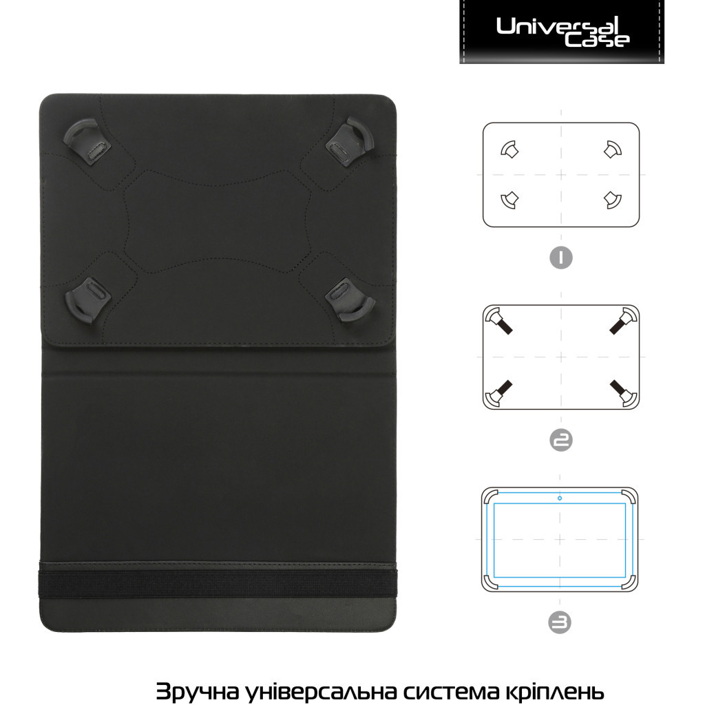 Чохол до планшета Armorstandart Silicone Hooks 10 Black (ARM59078) - зображення 2