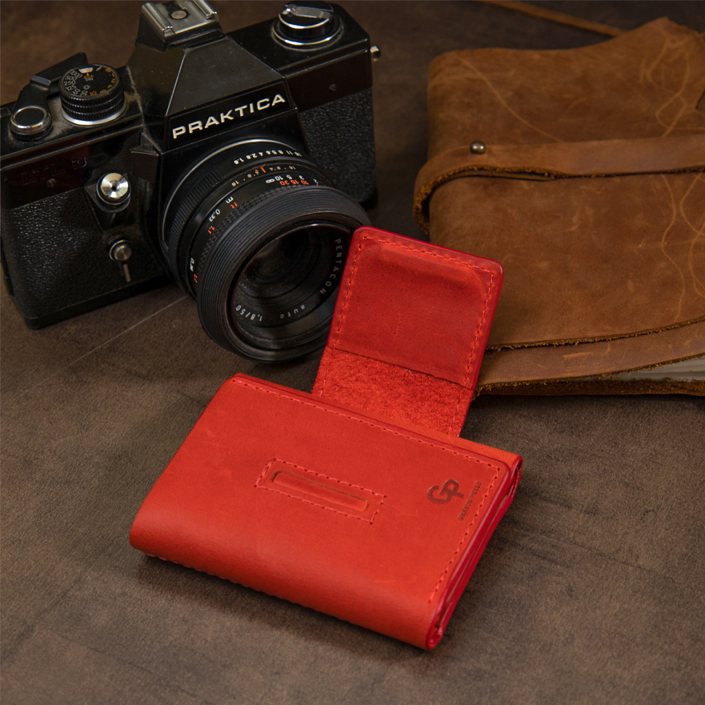 Портмоне Grande Pelle Матове вінтажне Червоне (11459) - зображення 11