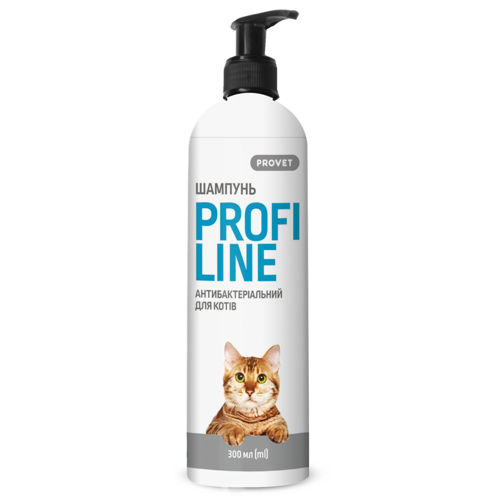 Шампунь для тварин ProVET Профілайн антибактеріальний для котів 300 мл (4823082422074) - зображення 1