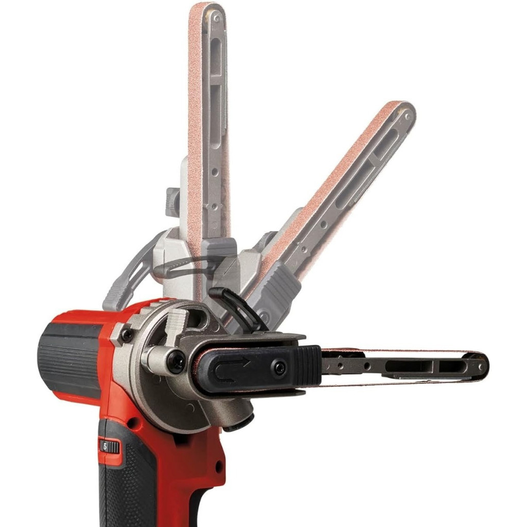 Шліфувальна машина Einhell стрічкова TE-BF 18 Li - Solo PX, 18В, 2 насадки 9/13мм, сумка (без АКБ та ЗП) (4461000) - зображення 3