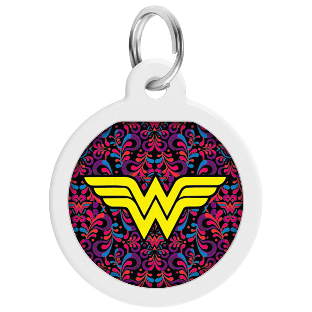 Адресник для тварин WAUDOG Smart ID з QR паспортом "Чудо-жінка 3", круг 25 мм (0625-1018ru-eng) - зображення 1