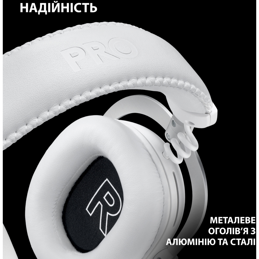 Навушники Logitech G Pro X 2 Lightspeed Wireless White (981-001269) - зображення 9