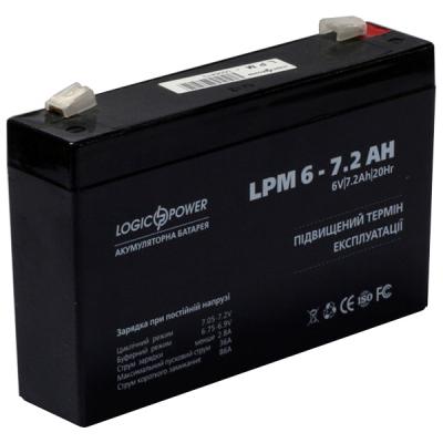 Батарея до ДБЖ LogicPower LPM 6В 7.2 Ah (3859) - зображення 3