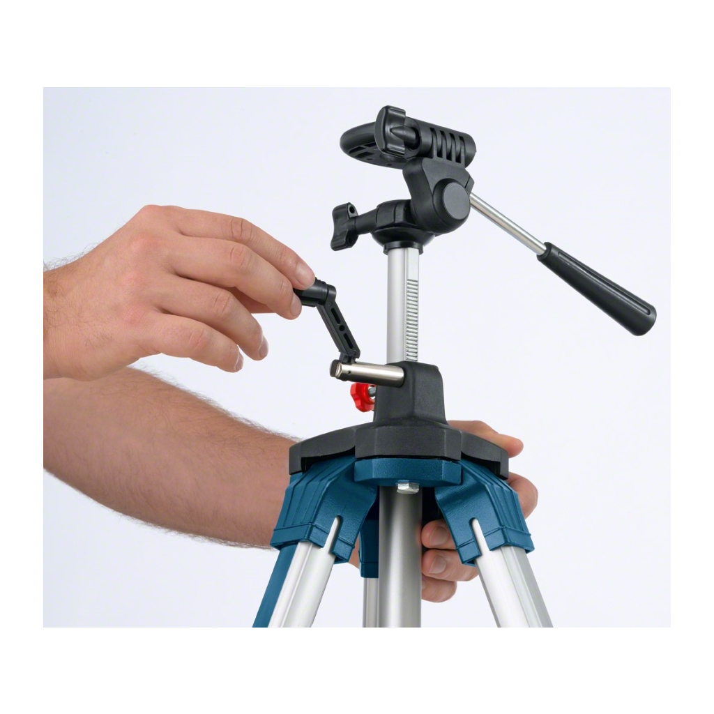Штатив для нівеліру Bosch Professional BT250 для оптичних нівелірів, 1/4", 97.5-250см, 3.4кг (0.601.096.A00) - зображення 3