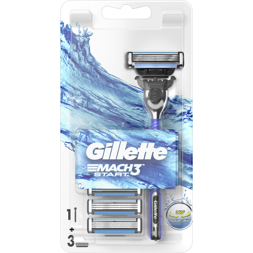 Бритва Gillette Mach3 Start з 3 змінними картриджами (7702018464005) - зображення 2