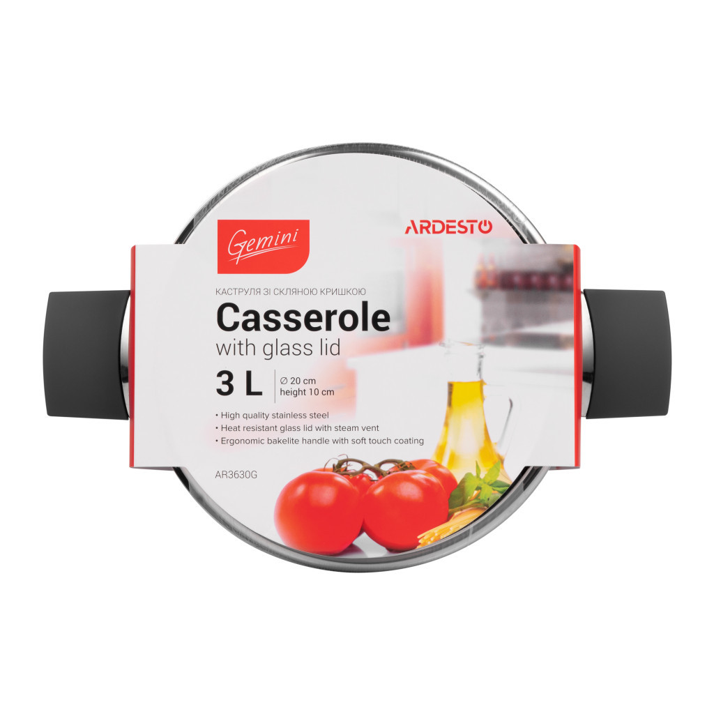 Каструля Ardesto Gemini з бакелітовими ручками 3 л (AR3630G) - зображення 4