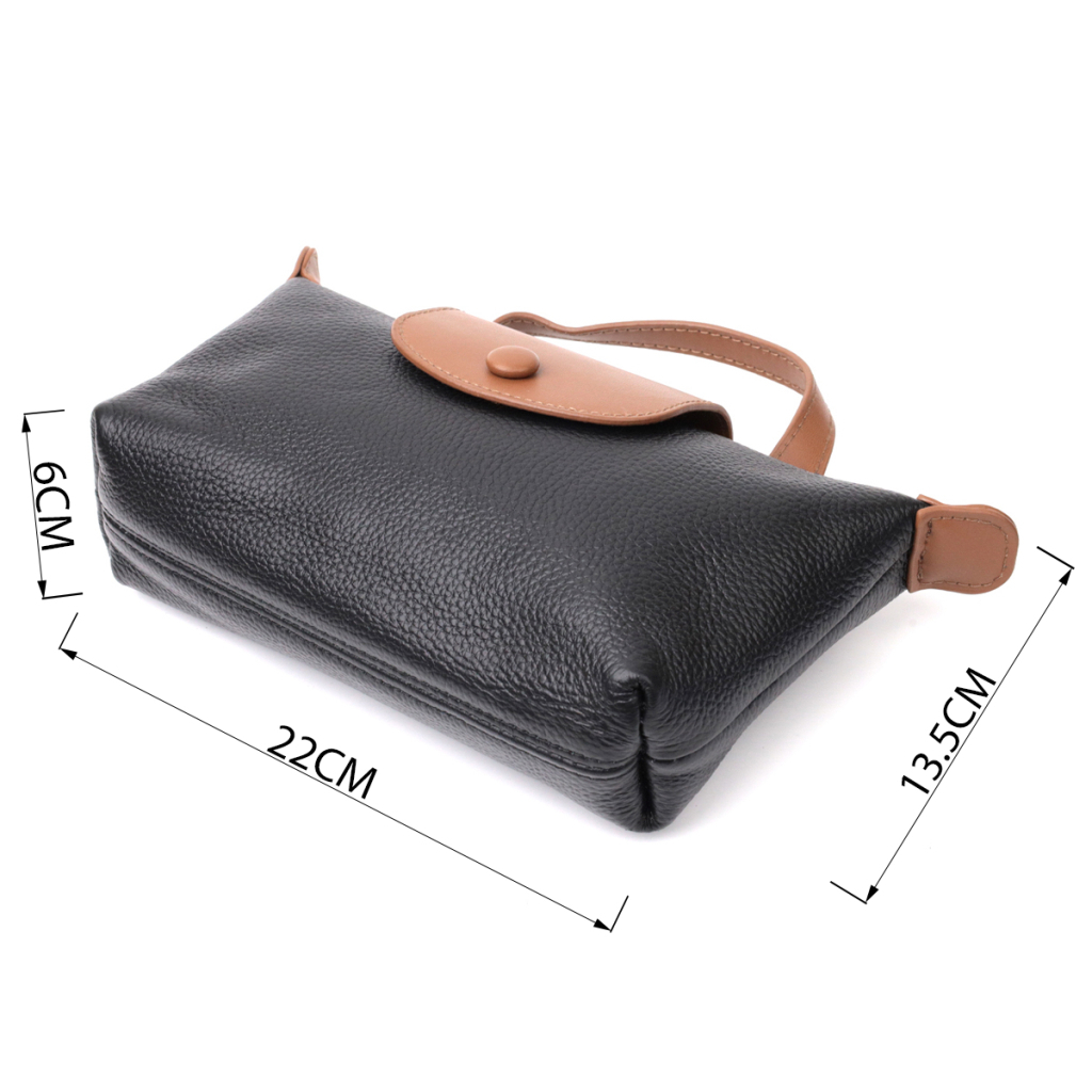 Сумка Vintage З натуральної шкіри Чорна (22252) - зображення 3