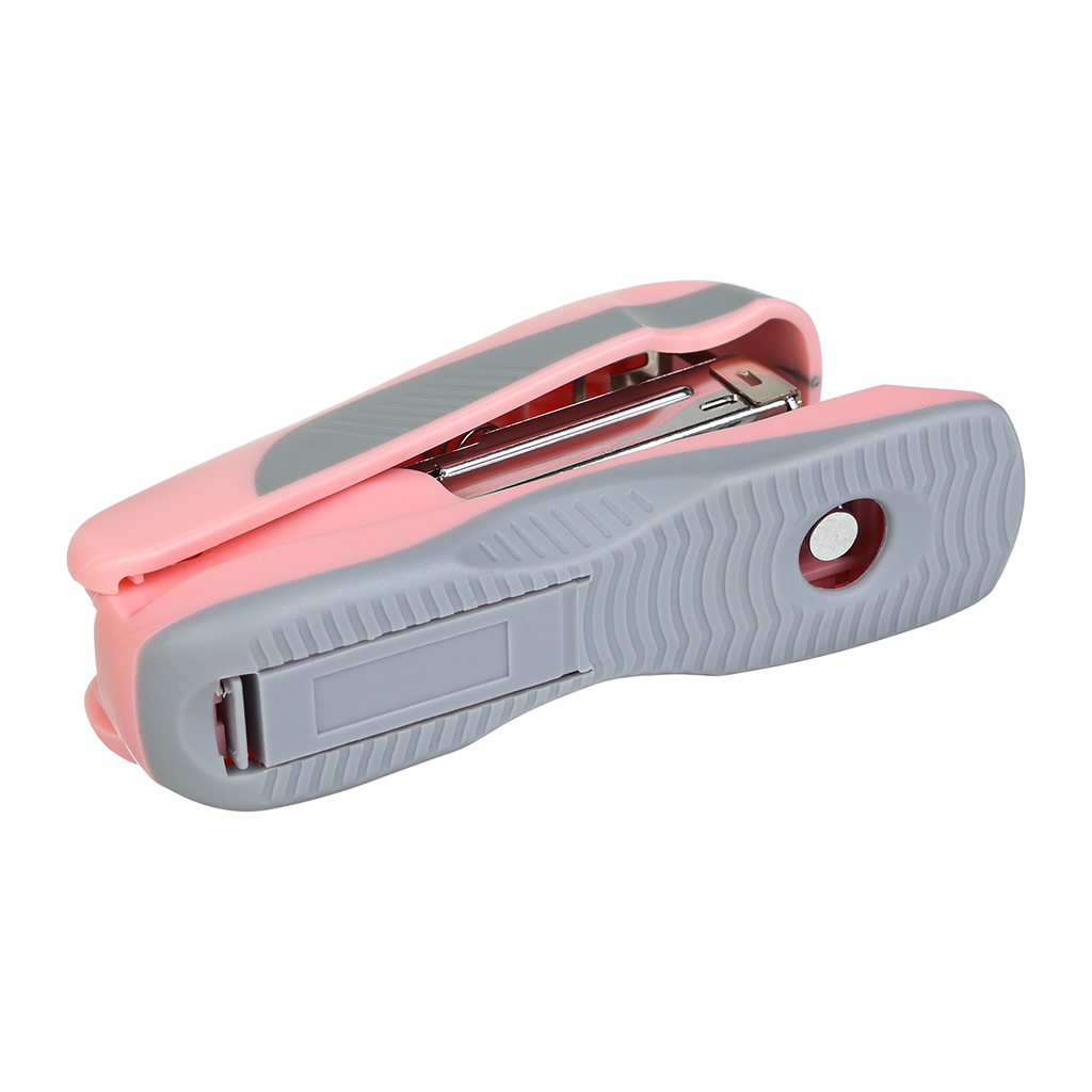 Степлер Buromax пластиковий PASTEL, 20 аркушів, (скоби №24, 26), 111 х 62 х 32 мм, рожевий (BM.4215-10) - зображення 3