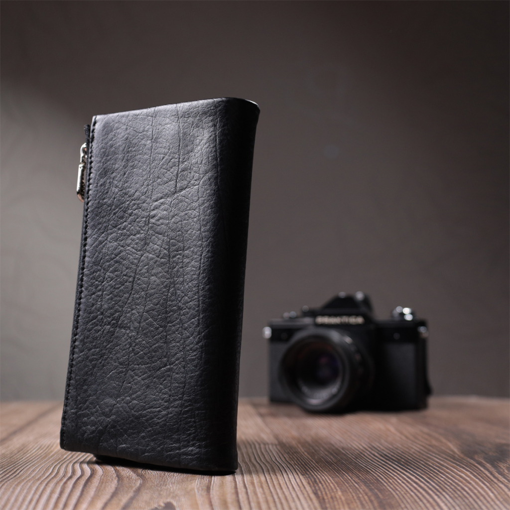 Гаманець ST Leather Унісекс з м'якої натуральної шкіри Чорний (22743) - зображення 10