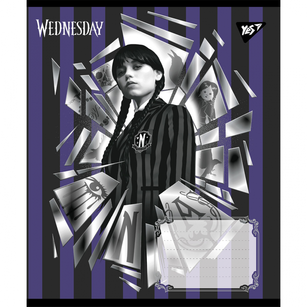 Зошит Yes Wednesday Таємничі уроки А5 18 аркушів клітинка (768267) - зображення 6