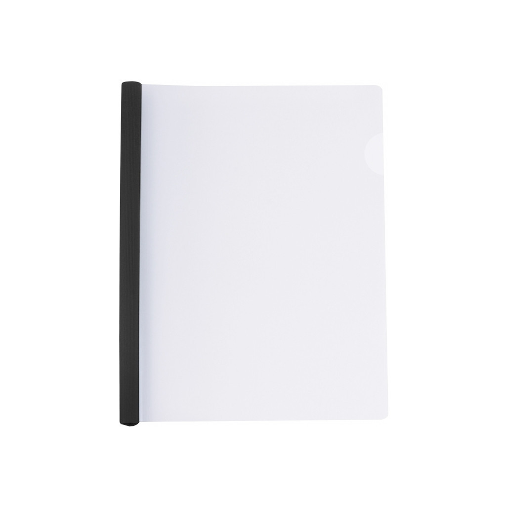 Папка-швидкозшивач Economix А4 з планкою-затиском 6 мм (2-35 аркушів), чорна (E31204-01) - зображення 1