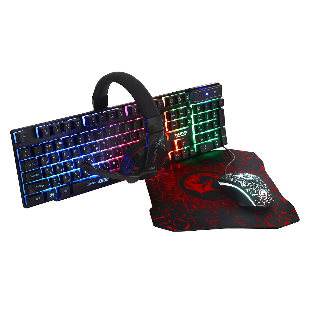 Комплект Marvo CM370 USB Black - зображення 1