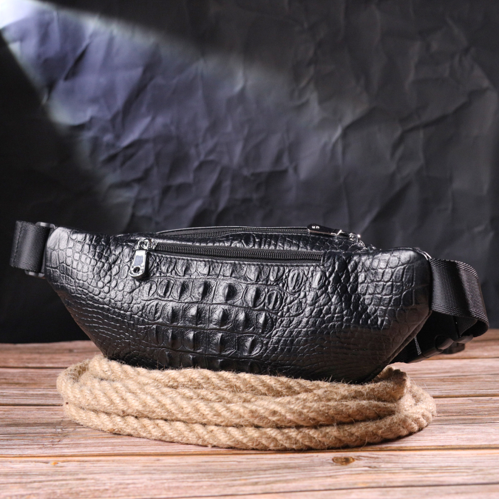 Сумка Vintage З натуральної шкіри Чорна (21297) - зображення 9