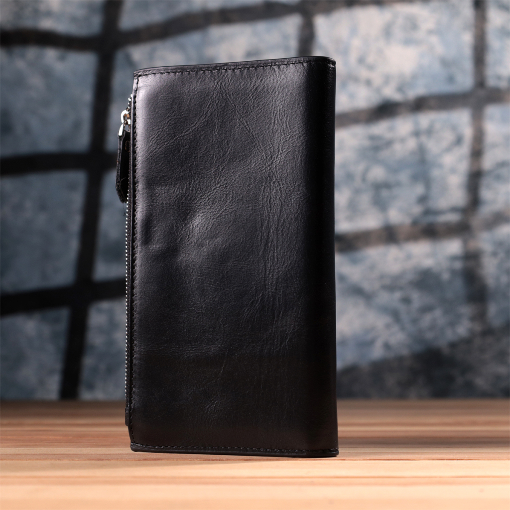 Гаманець Vintage З натуральної шкіри Чорний (22885) - изображение 11