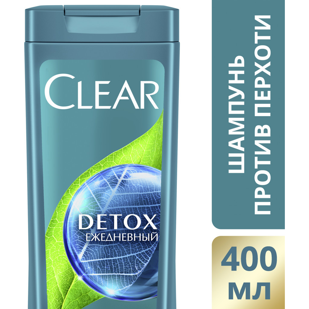 Шампунь Clear Детокс проти лупи на кожний день 400 мл (8714100756720) - зображення 4