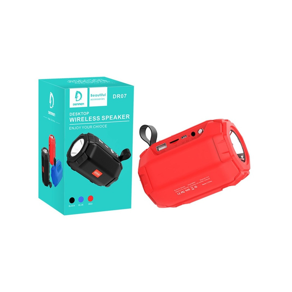 Акустична система Denmen DR07 Red (DR07-RD) - зображення 3
