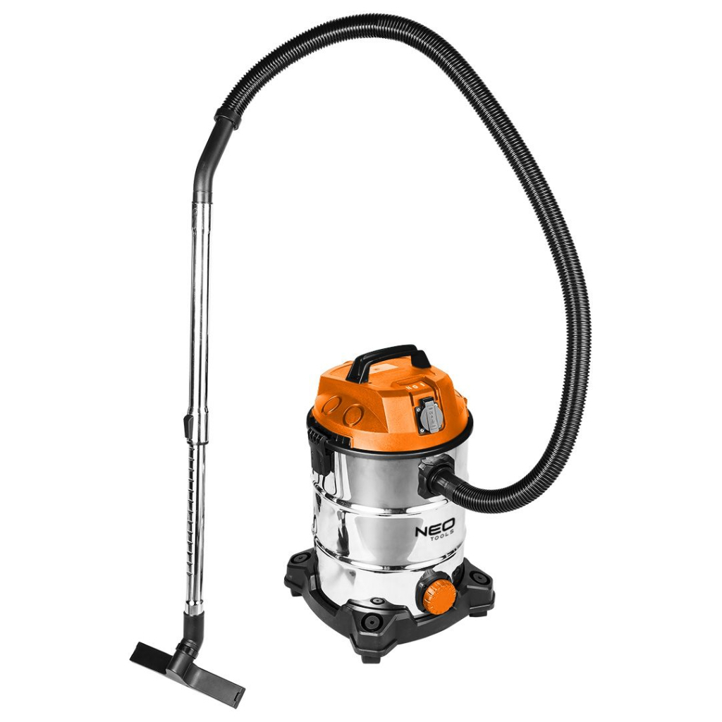 Пилосос будівельний Neo Tools 1400Вт, 18 кПа, 30л, HEPA, колеса, 5.92кг (04-738) - изображение 1