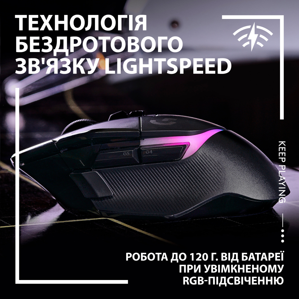 Мишка Logitech G502 X Plus Wireless Black (910-006162) - зображення 3