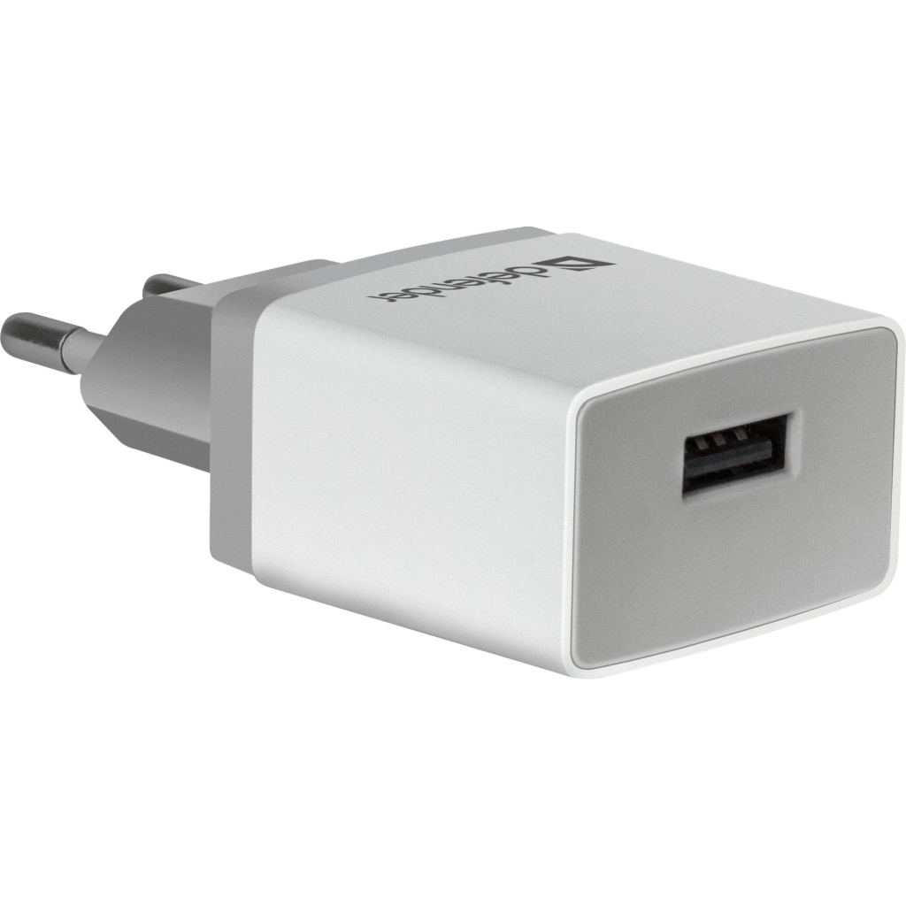 Зарядний пристрій Defender UPA-21 white, 1xUSB, 5V / 2.1A (83571) - зображення 2