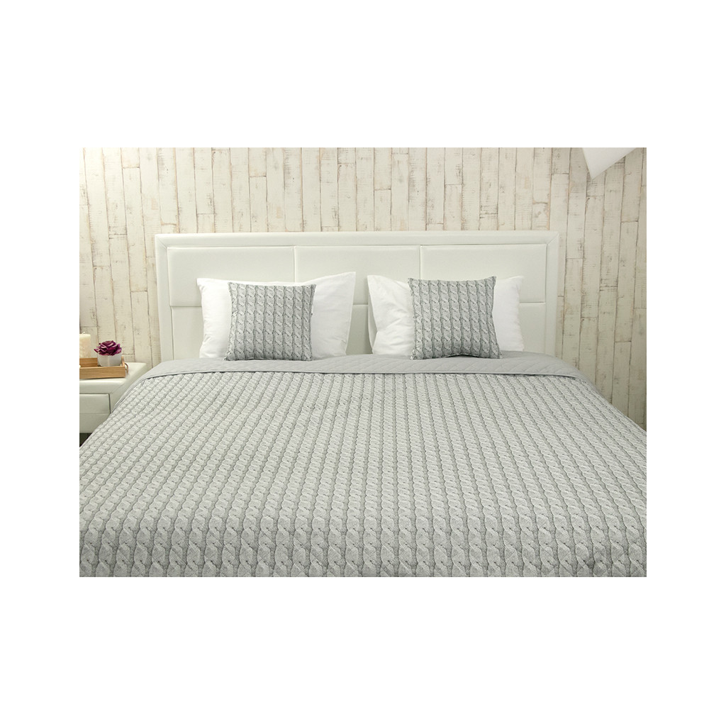 Покривало Руно декоративне Grey Braid 212х240 см (Р329.52_Grey Braid) - зображення 2