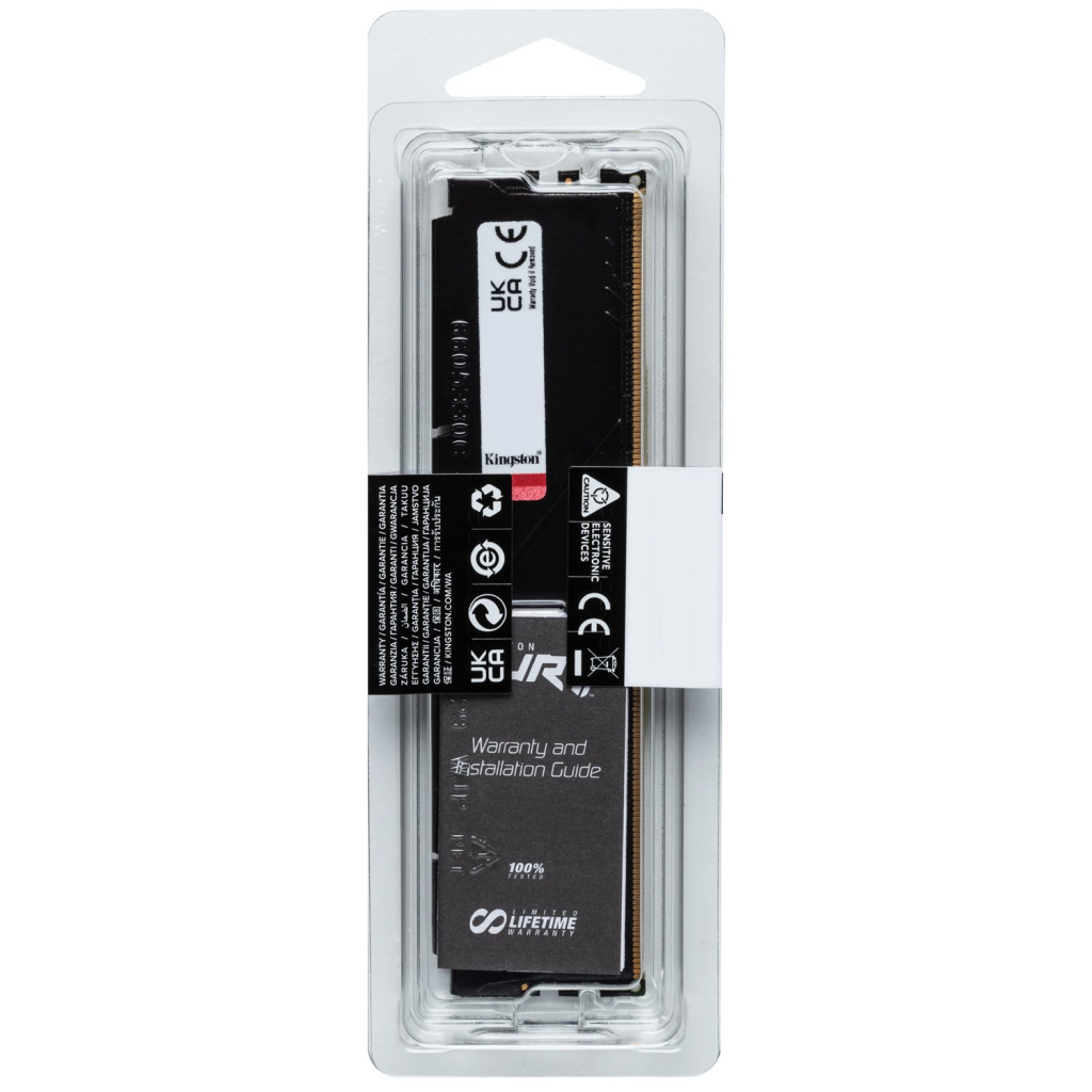 Модуль пам'яті для комп'ютера DDR5 32GB 6400 MHz Beast Black XMP Kingston Fury (ex.HyperX) (KF564C32BB-32) - зображення 6