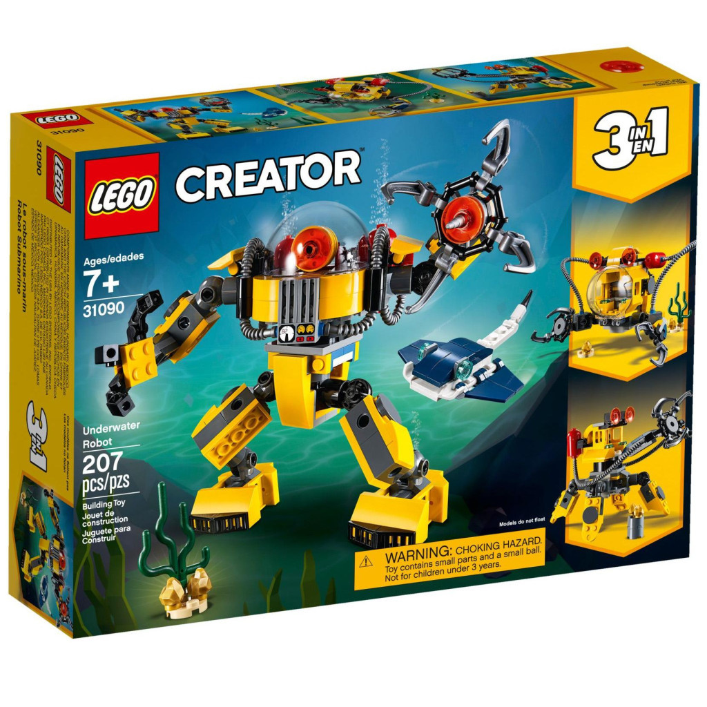 Конструктор LEGO Creator Робот для підводних досліджень 207 деталей (31090) - зображення 1