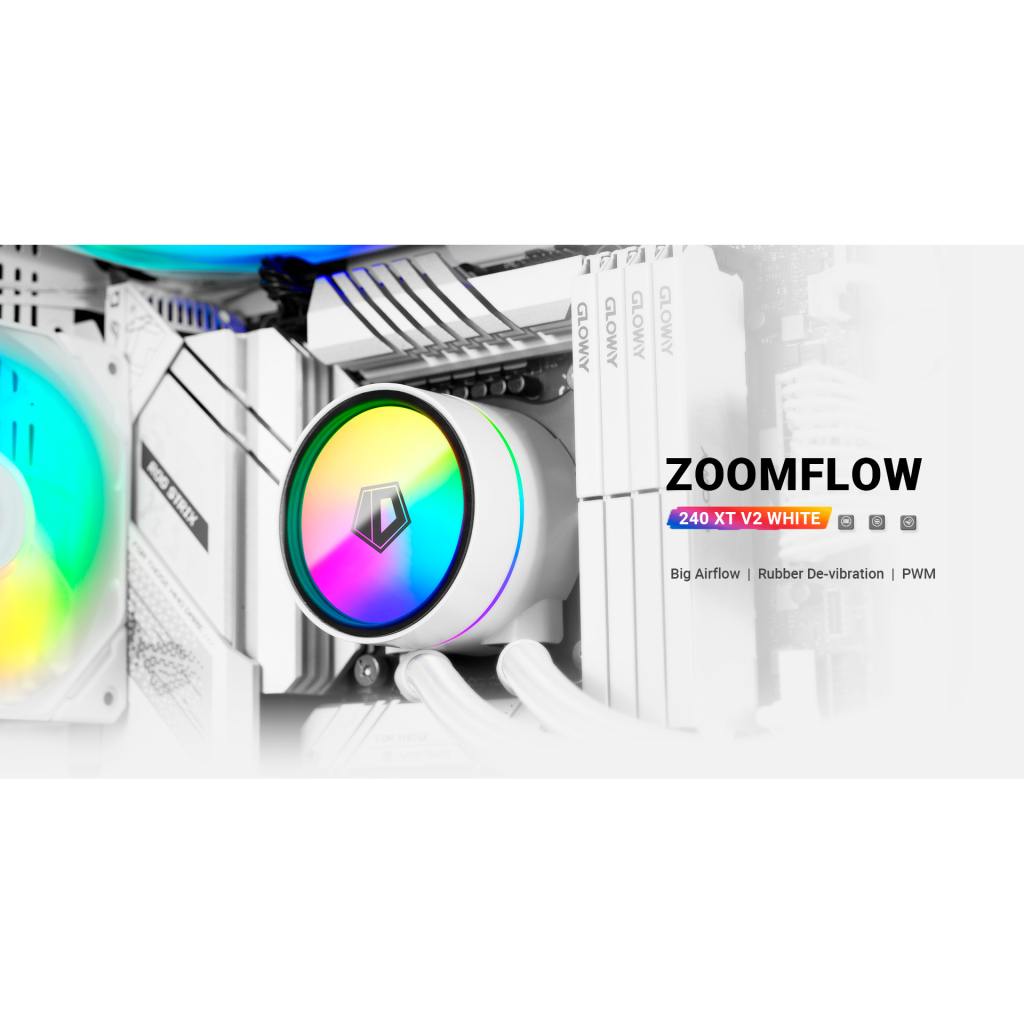 Система рідинного охолодження ID-Cooling ZOOMFLOW 240 XT V2 WHITE - зображення 10