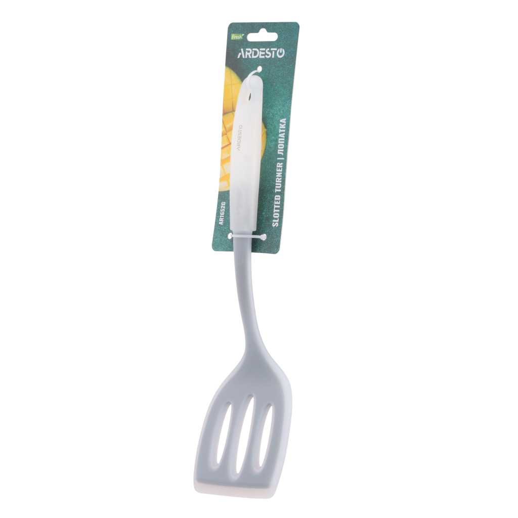 Лопатка кухонна Ardesto Fresh, 33см, силікон, пластик, сіра (AR1652G) - зображення 4