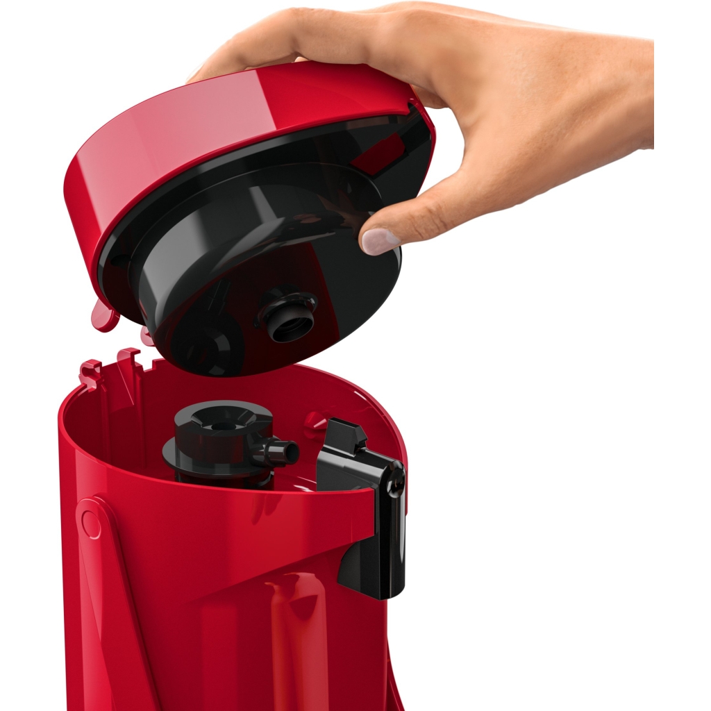 Термос Tefal Ponza Pump, 1.9л, пластик, скло, червоний (K3140314) - зображення 5