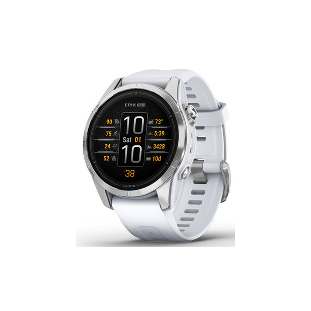 Смарт-годинник Garmin EPIX PRO (g2), 42, Glass, SS, Whitstn, GPS (010-02802-01) - зображення 1