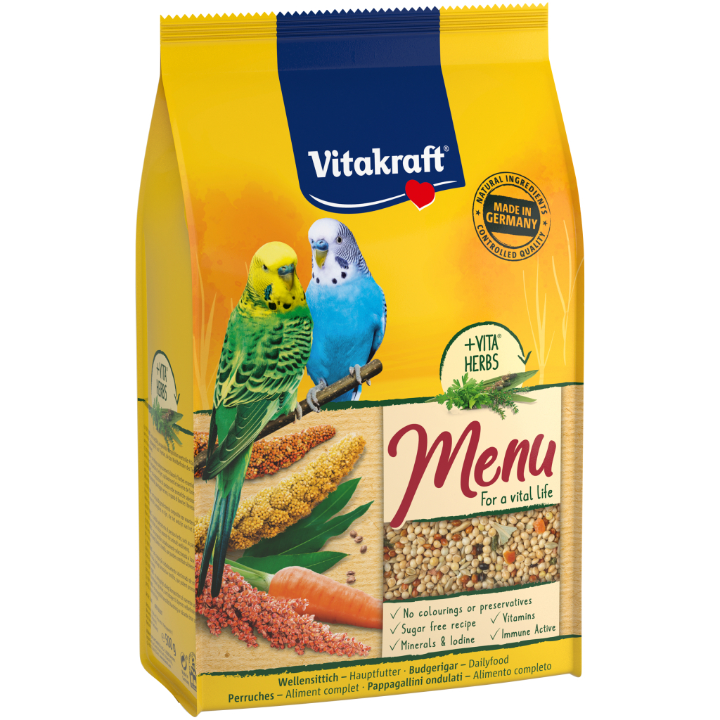 Корм для птахів Vitakraft Menu Vital для хвилястих папуг 500 г (4008239214416) - изображение 1