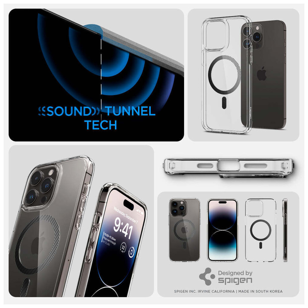 Чохол до мобільного телефона Spigen Apple iPhone 14 Pro Ultra Hybrid MagFit, Carbon Fiber (ACS04971) - зображення 12