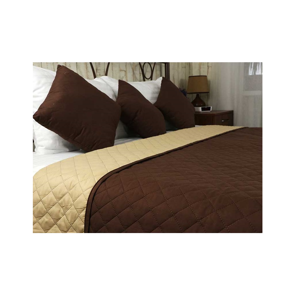 Покривало Руно Chocolate Ромб 150x212 см (360.52У_Chocolate ромб) - зображення 2