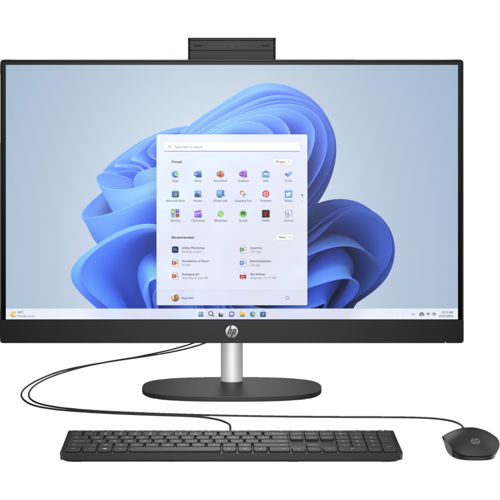 Комп'ютер HP 27-cr0054ua AiO / i7-1355U, 16, F1TB, WiFi, кл+м (A45DZEA) - зображення 1