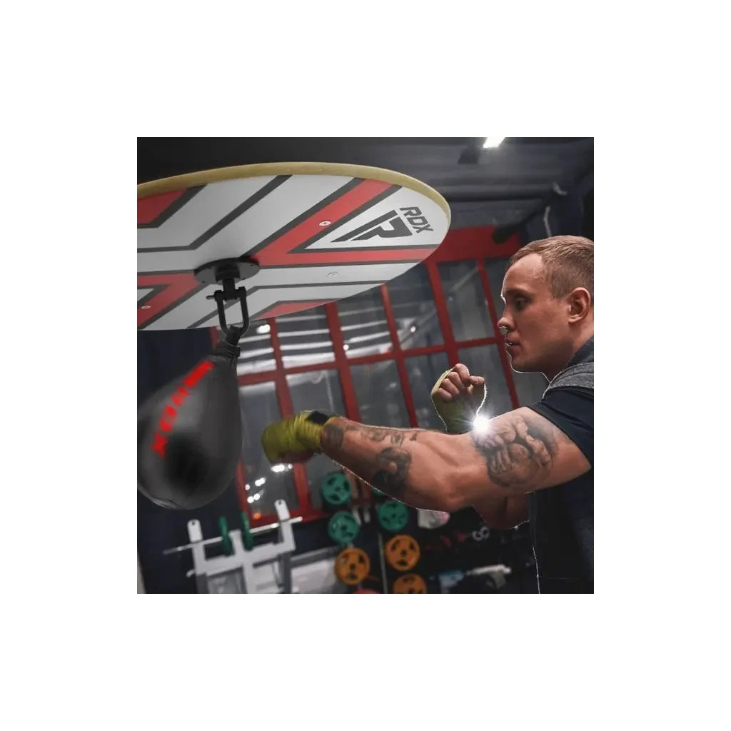 Груша боксерська RDX F6 Kara Speed Boll + swivel Matte Red (2SBR-F6MR) - зображення 4