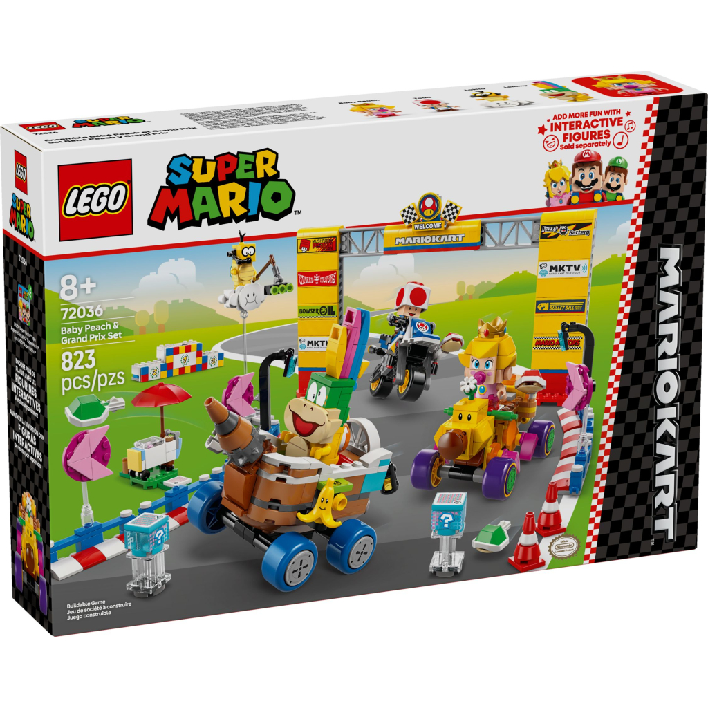 Конструктор LEGO Super Mario Mario Kart – Baby Peach & Grand Prix. Набір (72036) - зображення 1